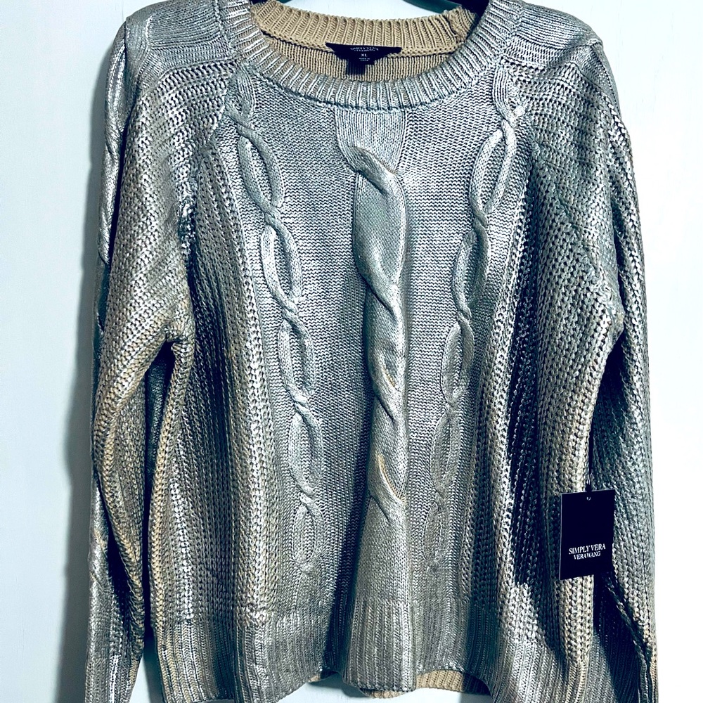 Silver Cozy Oversized Sweater Women’s size XL